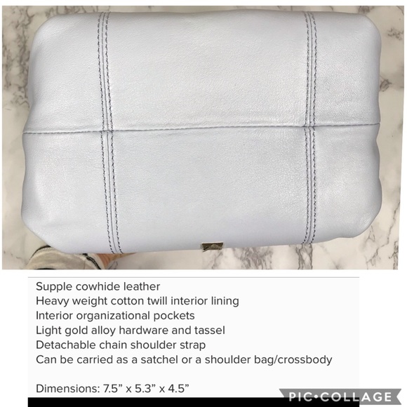 NEW Heirloom Designer Lilac Tassel Crossbody Bag - Picture 7 of 8